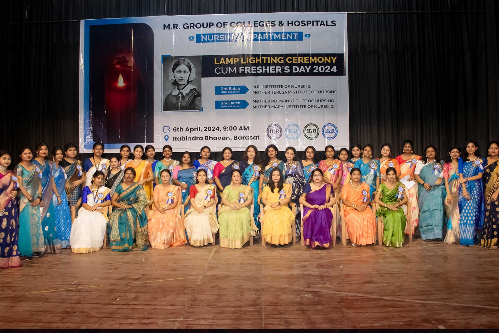 faculty-of-our-mother-mary-institute-of-nursing-at-lamp-lightining-ceremony